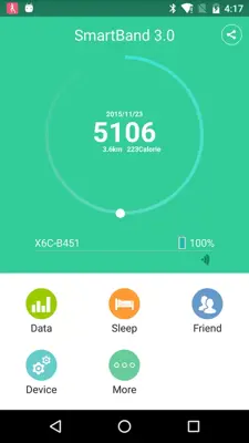 SmartBand 2.0 android App screenshot 5